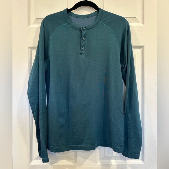 lululemon metal vent tech henley long sleeve (M) - Picture 1 of 2